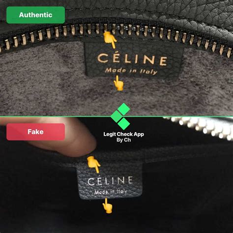 celine bag original vs fake|how to check celine bag.